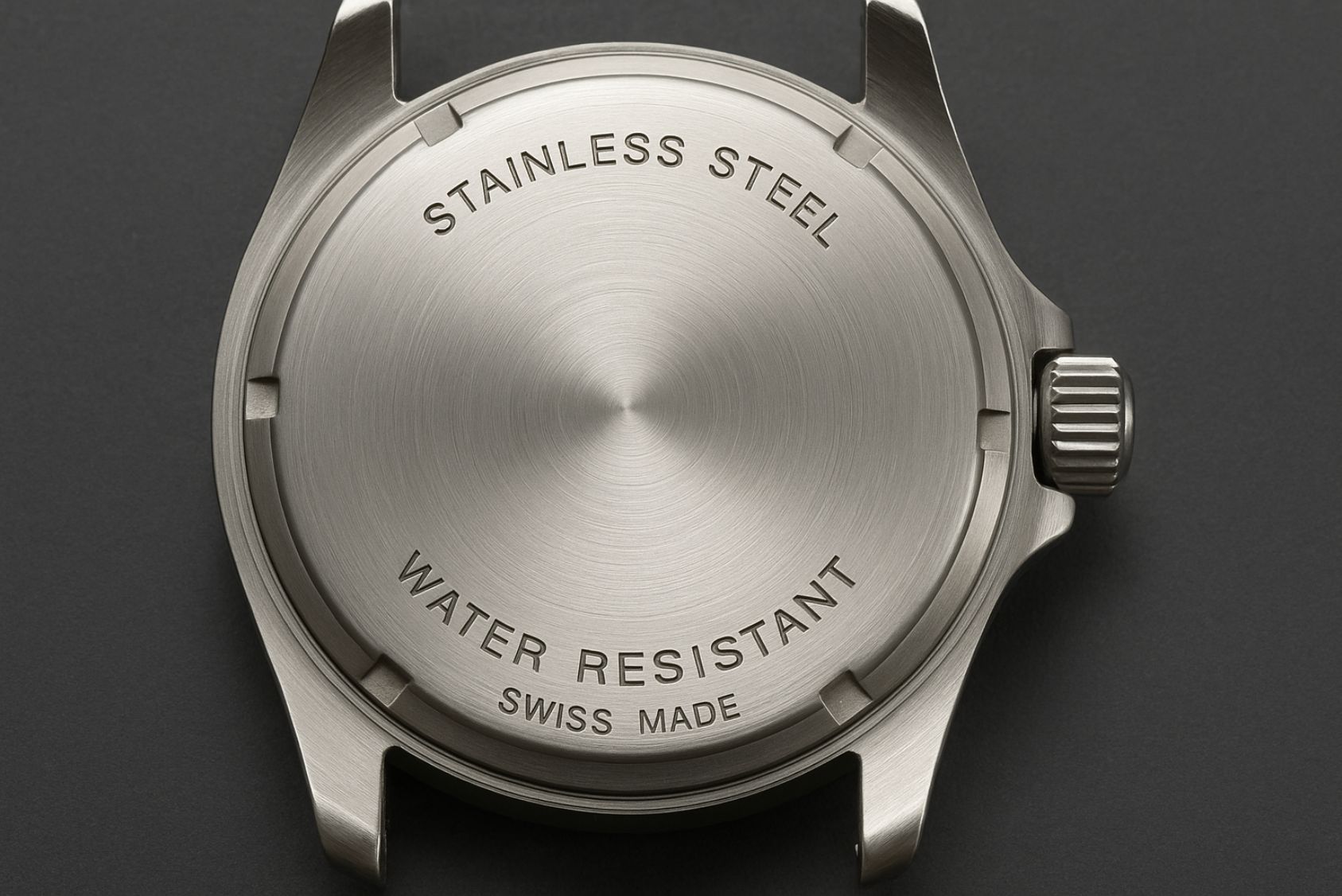 le fond de boitier d'une montre