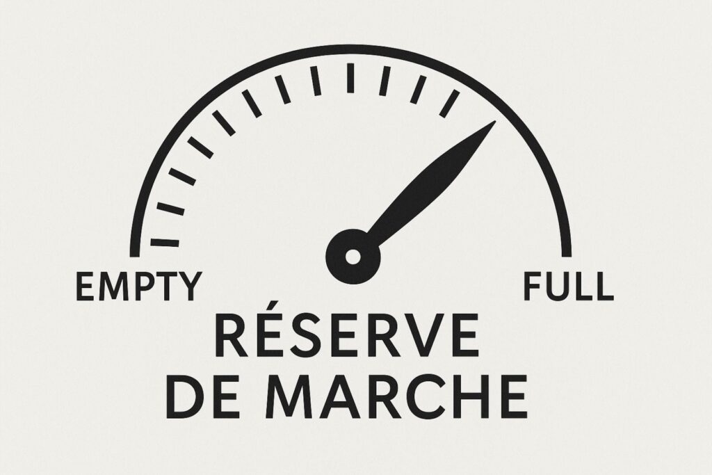 réserve de marche d'une montre