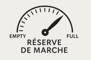 réserve de marche d'une montre