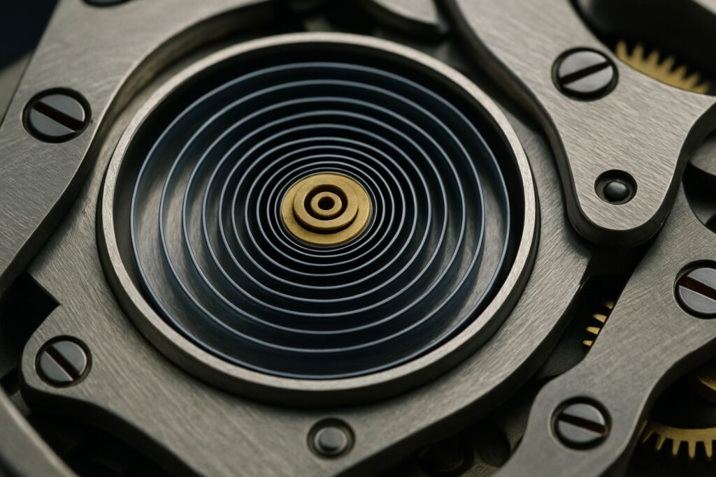 le ressort moteur d'une montre