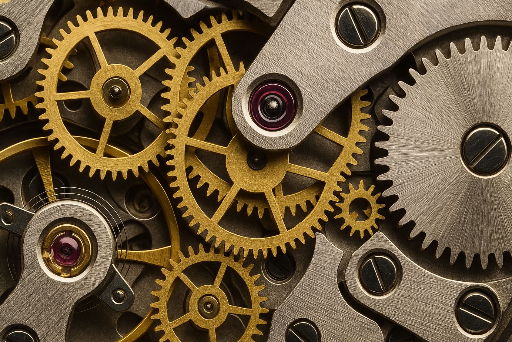 le train de rouage d'une montre